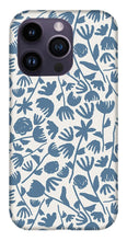 Load image into Gallery viewer, Light Blue Floral Pattern - Phone Case