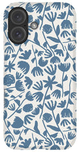 Load image into Gallery viewer, Light Blue Floral Pattern - Phone Case