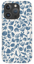 Load image into Gallery viewer, Light Blue Floral Pattern - Phone Case