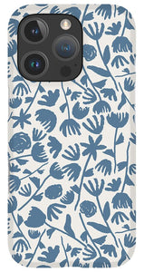 Light Blue Floral Pattern - Phone Case