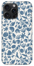 Load image into Gallery viewer, Light Blue Floral Pattern - Phone Case