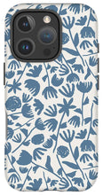 Load image into Gallery viewer, Light Blue Floral Pattern - Phone Case