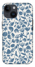 Load image into Gallery viewer, Light Blue Floral Pattern - Phone Case