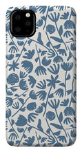 Load image into Gallery viewer, Light Blue Floral Pattern - Phone Case