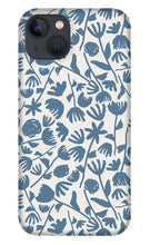Load image into Gallery viewer, Light Blue Floral Pattern - Phone Case