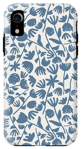 Light Blue Floral Pattern - Phone Case
