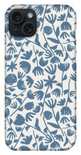 Load image into Gallery viewer, Light Blue Floral Pattern - Phone Case