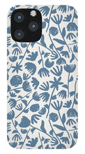 Load image into Gallery viewer, Light Blue Floral Pattern - Phone Case