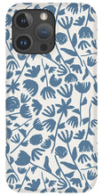 Load image into Gallery viewer, Light Blue Floral Pattern - Phone Case