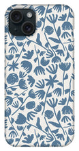 Load image into Gallery viewer, Light Blue Floral Pattern - Phone Case