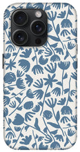 Load image into Gallery viewer, Light Blue Floral Pattern - Phone Case