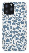 Load image into Gallery viewer, Light Blue Floral Pattern - Phone Case
