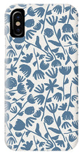 Load image into Gallery viewer, Light Blue Floral Pattern - Phone Case