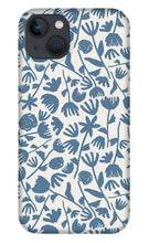 Load image into Gallery viewer, Light Blue Floral Pattern - Phone Case