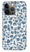 Load image into Gallery viewer, Light Blue Floral Pattern - Phone Case