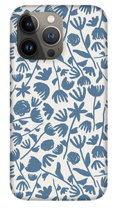Light Blue Floral Pattern - Phone Case