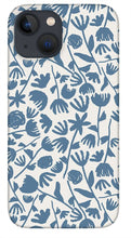 Load image into Gallery viewer, Light Blue Floral Pattern - Phone Case