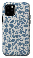 Load image into Gallery viewer, Light Blue Floral Pattern - Phone Case