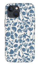 Load image into Gallery viewer, Light Blue Floral Pattern - Phone Case