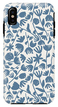 Load image into Gallery viewer, Light Blue Floral Pattern - Phone Case