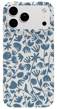 Load image into Gallery viewer, Light Blue Floral Pattern - Phone Case