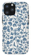 Load image into Gallery viewer, Light Blue Floral Pattern - Phone Case