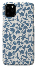 Load image into Gallery viewer, Light Blue Floral Pattern - Phone Case