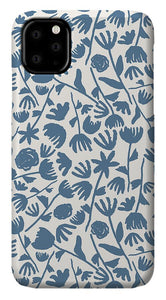 Light Blue Floral Pattern - Phone Case