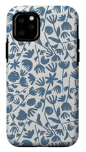Load image into Gallery viewer, Light Blue Floral Pattern - Phone Case