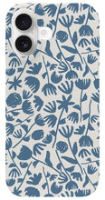 Load image into Gallery viewer, Light Blue Floral Pattern - Phone Case