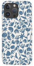 Load image into Gallery viewer, Light Blue Floral Pattern - Phone Case