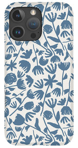 Light Blue Floral Pattern - Phone Case