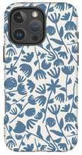 Load image into Gallery viewer, Light Blue Floral Pattern - Phone Case