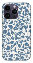Load image into Gallery viewer, Light Blue Floral Pattern - Phone Case