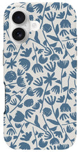 Load image into Gallery viewer, Light Blue Floral Pattern - Phone Case