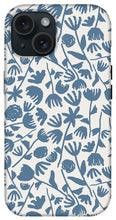 Load image into Gallery viewer, Light Blue Floral Pattern - Phone Case