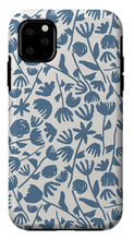 Load image into Gallery viewer, Light Blue Floral Pattern - Phone Case