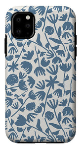 Light Blue Floral Pattern - Phone Case