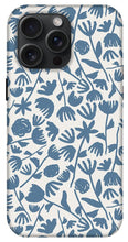 Load image into Gallery viewer, Light Blue Floral Pattern - Phone Case