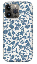 Load image into Gallery viewer, Light Blue Floral Pattern - Phone Case