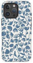 Load image into Gallery viewer, Light Blue Floral Pattern - Phone Case