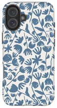 Load image into Gallery viewer, Light Blue Floral Pattern - Phone Case
