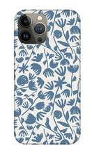 Load image into Gallery viewer, Light Blue Floral Pattern - Phone Case
