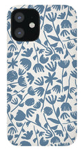 Load image into Gallery viewer, Light Blue Floral Pattern - Phone Case