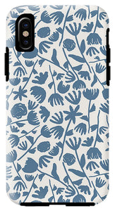 Light Blue Floral Pattern - Phone Case