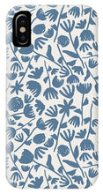 Load image into Gallery viewer, Light Blue Floral Pattern - Phone Case