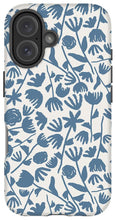 Load image into Gallery viewer, Light Blue Floral Pattern - Phone Case