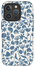 Load image into Gallery viewer, Light Blue Floral Pattern - Phone Case
