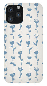 Light Blue Flower Pattern - Phone Case