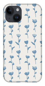 Light Blue Flower Pattern - Phone Case